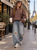 Panterprint Sweater Bruin