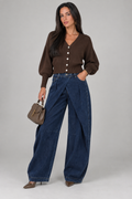 Wrap Front Jeans