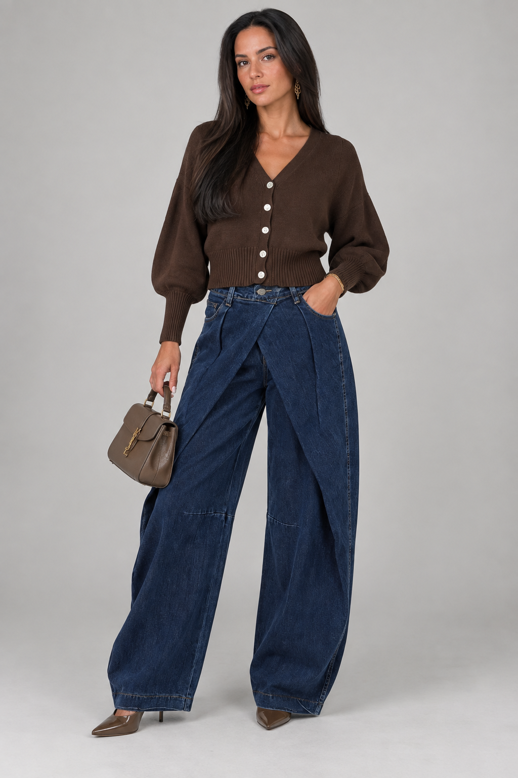 Wrap Front Jeans