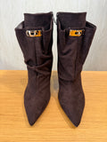 Buckle Laarsje met hak Bruin