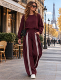 Trui Combi met pantalon - rood - One size
