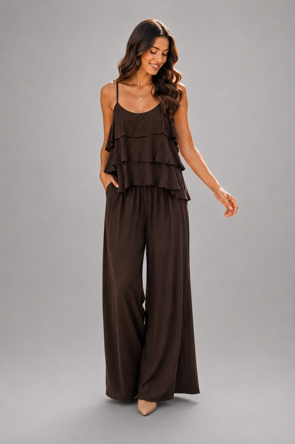 Pantalon Luna - Donkerbruin