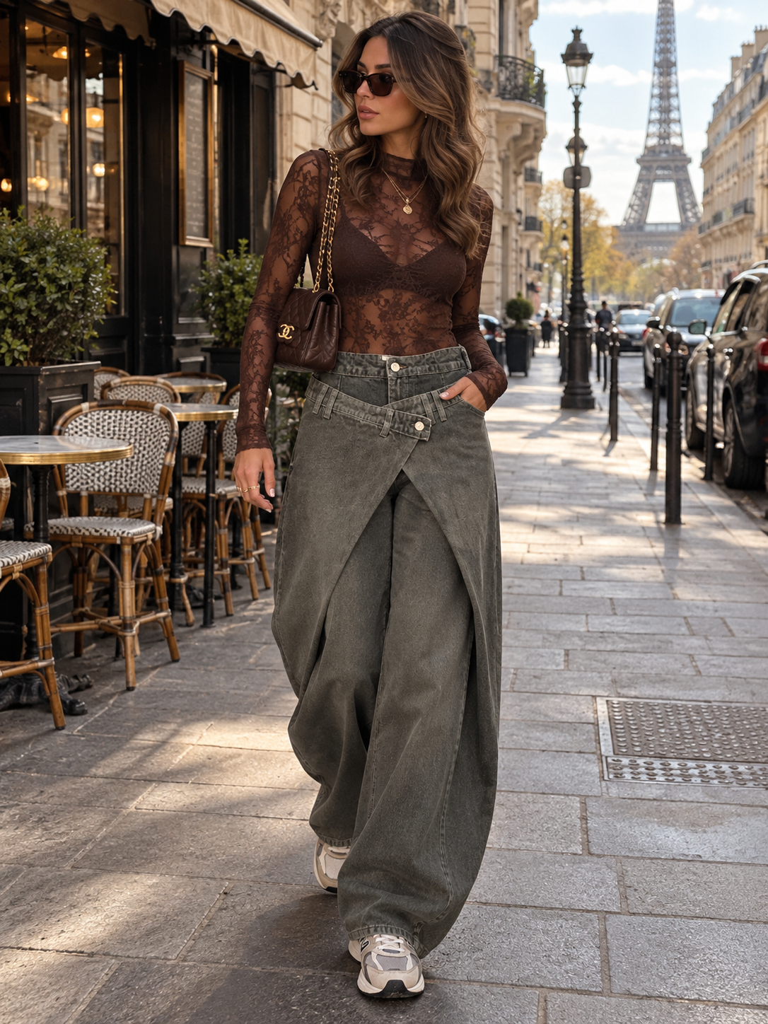 Wrap Front Jeans Demi