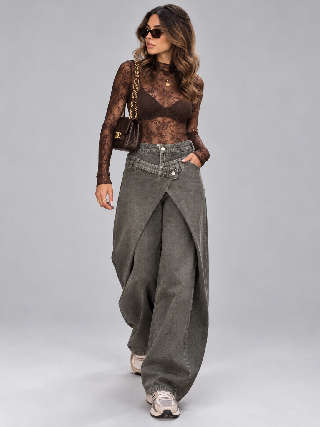 Wrap Front Jeans Demi